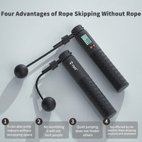 TMT Electronic Wireless Skipping Weight-bearing Skipping Rope Non-slip Handle