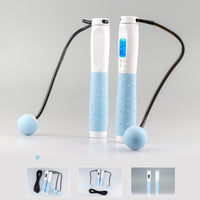 Smart electronic counting skipping rope